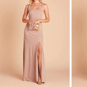 NEW Birdy Grey Alex Convertible Dress in Crepe Taupe Size XS